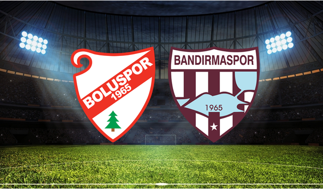 Boluspor - Bandırmaspor Maçının İlk 11'leri Belli Oldu!