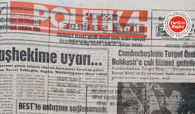 20 Mart 1990 Salı: Başhekime uyarı