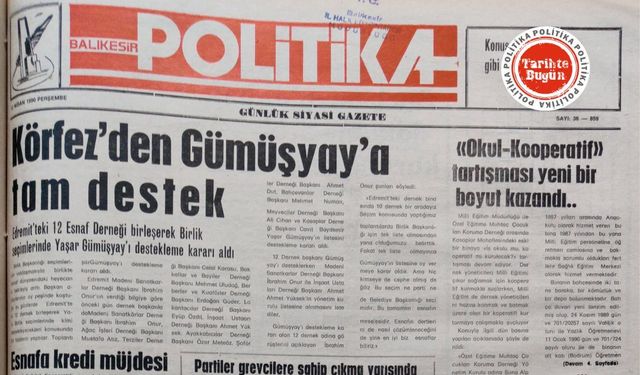 12 Nisan 1990 Perşembe: Körfez’den Gümüşyay’a tam destek.