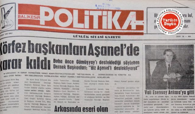 17 Nisan 1990 Salı: Körfez başkanları Aşanel’de karar kıldı