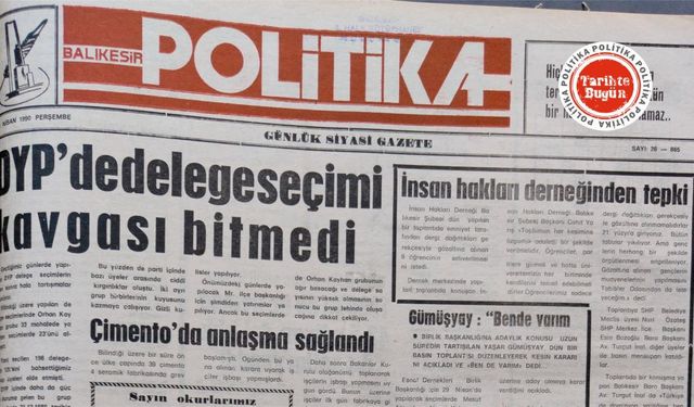 19 Nisan 1990 Perşembe: DYP’de delege seçimi kavgası bitmedi