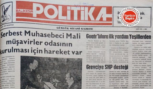 9 Nisan 1990 Pazartesi: SMMMO kurulması için hareket var