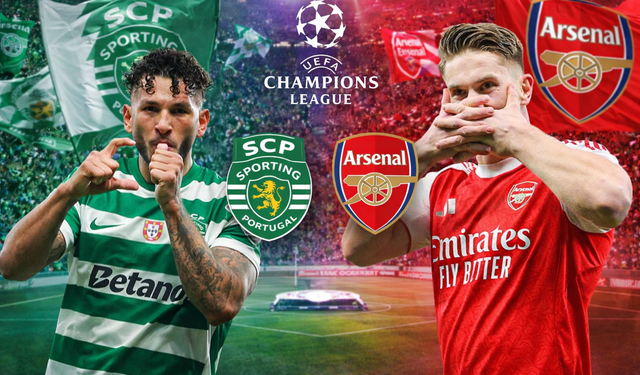 Şampiyonlar Ligi'nde Dev Randevu! Sporting - Arsenal Maçının İlk 11'leri Belli Oldu!