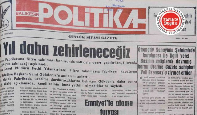 10 Mayıs 1990 Perşembe: 1 yıl daha zehirleneceğiz