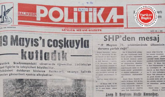 21 Mayıs 1990 Pazartesi 19 Mayıs’ı coşkuyla kutladık