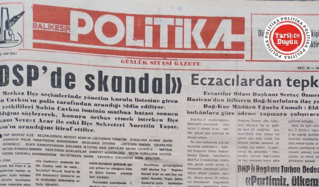 22 Mayıs 1990 Salı: DSP’de skandal