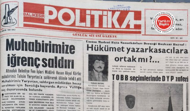 29 Mayıs 1990 Salı: Muhabirimize iğrenç saldırı