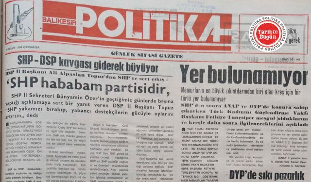 30 Mayıs 1990 Çarşamba: Yer bulunamıyor