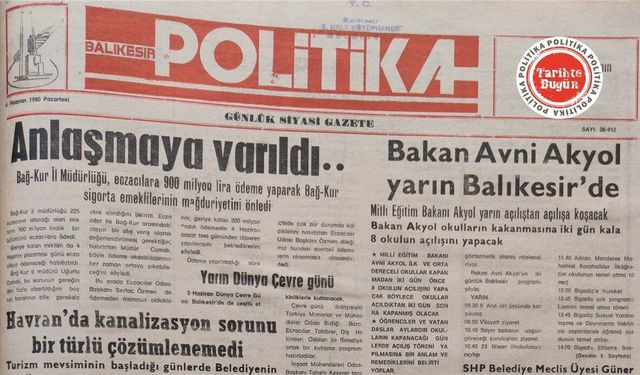 4 Haziran 1990 Pazartesi: Anlaşmaya varıldı