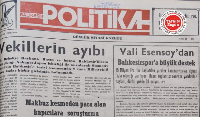 9 Mayıs 1990 Çarşamba: Vekillerin ayıbı