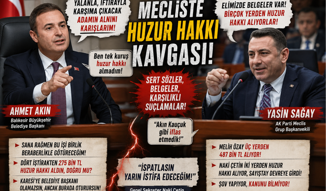 Ahmet Akın ile Yasin Sağay karşı karşıya! Meclis'te huzur hakkı kavgası
