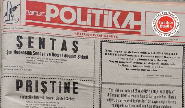 28 Haziran 1990 Perşembe: Bayram ilanları
