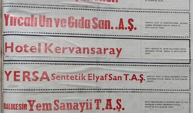 29 Haziran 1990 Cuma: Bayram ilanları
