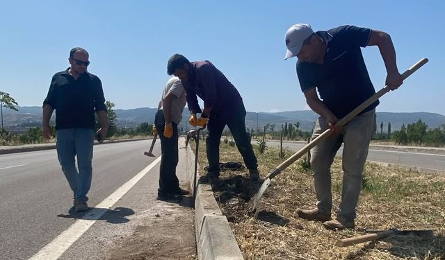 Bigadiç Çevre Yolu'nda Ulaşım Güvenliği İçin Çalışmalar Hızlandı
