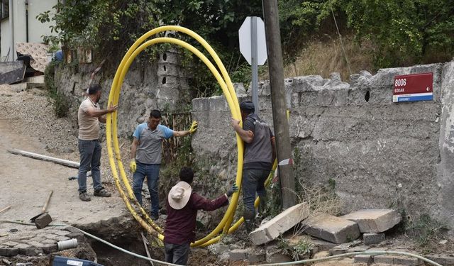 Dursunbey’de Doğalgaz Altyapı Çalışmaları Bozyokuş Mahallesi'ne Ulaştı