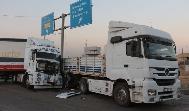 Şırnak Cizre’de İki Tır Çarpıştı: Sanayi Kavşağında Feci Kaza, Sürücüler Yaralandı!