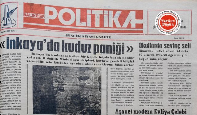 8 Haziran 1990 Cuma: İnkaya’da kuduz paniği