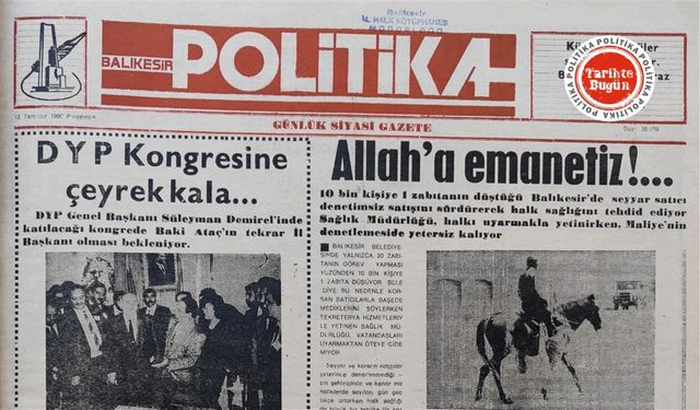 12 Temmuz 1990 Perşembe: Allaha emanetiz