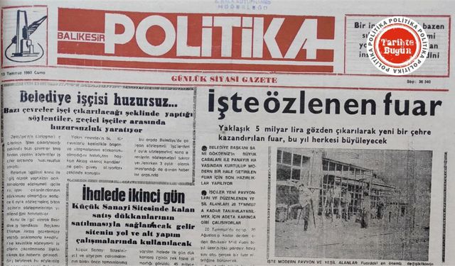 13 Temmuz 1990 Cuma: İşte özlenen fuar