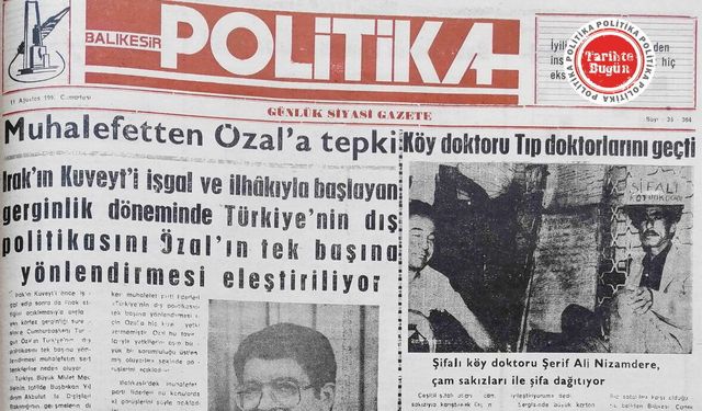 11 Ağustos 1990 Cumartesi: Muhalefetten Özal’a tepki