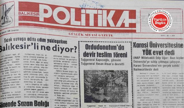 22 Ağustos 1990 Çarşamba: Sıcak savaşa Balıkesirli ne diyor?