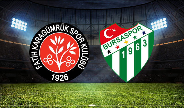 Fatih Karagümrük - Bursaspor Maçı Nasıl İzlenir? İşte Canlı Yayın Kanalları: