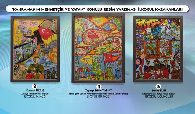 "Mehmetçik ve Vatan Sevgisi” Tuvallere Sığmadı! Resim Yarışmasında Halk Oylaması Sona Erdi!