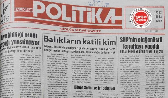 1 Ekim 1990 Pazartesi: Balıkları öldüren kim?