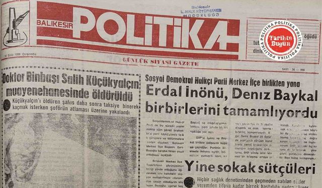 19 Eylül 1990 Çarşamba: Dr. Binbaşı Salih Küçükyalçın öldürüldü