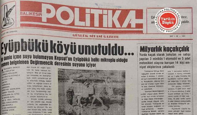 26 Eylül 1990 Çarşamba: Eyüpbükü Köyü unutuldu