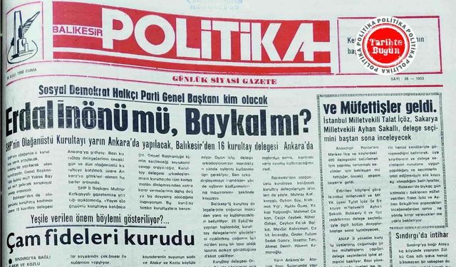 28 Eylül 1990 Cuma: Erdal İnönü mü Baykal mı?