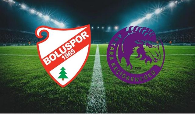 Boluspor - Keçiörengücü Maçında İlk 11’ler Belli Oldu! İşte Sahaya Çıkacak Kadrolar