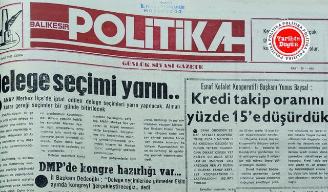 14 Eylül 1990 Cuma: Delege seçimi yarın