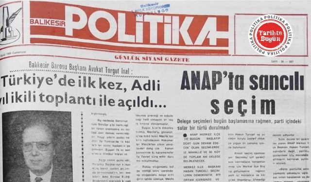 8 Eylül 1990 cumartesi: ANAP’ta sancılı seçim