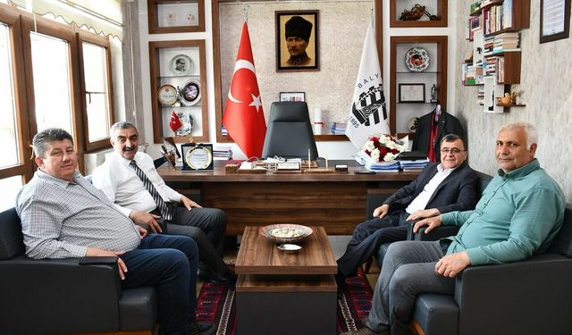 Altıeylül Belediye Başkanı seçilen Hakan Şehirli, ilk ziyaretini Balya'ya yaptı