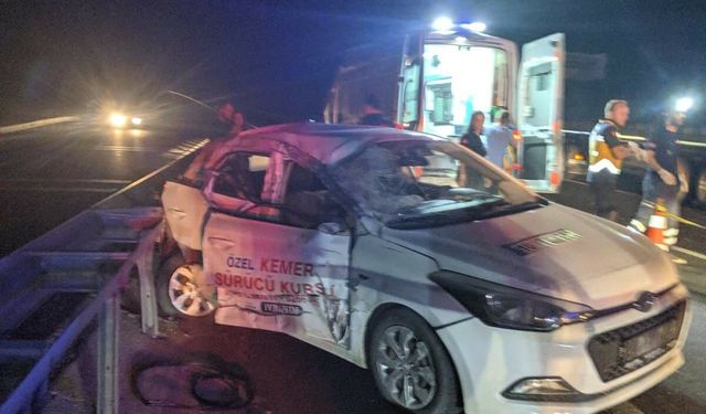 İvrindi'de zincirleme trafik kazası! 1 ölü 1 yaralı!