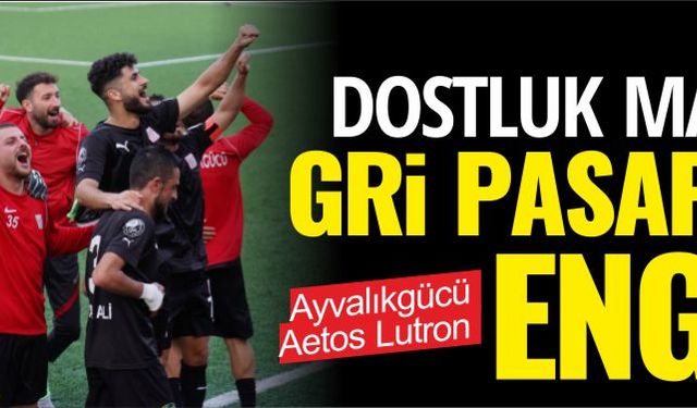 Dostluk maçına gri pasaport engeli!