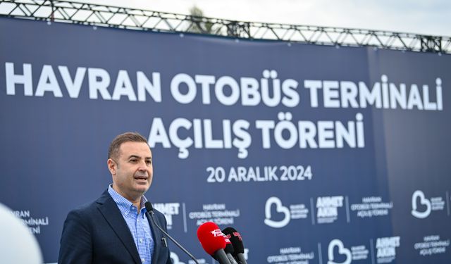 Havran’da modern Otobüs Terminali ve On On Kafe hizmete açıldı