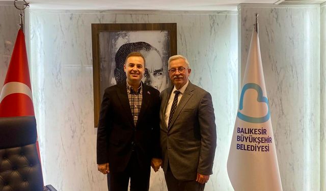 Erdek ve Balıkesir'in güç birliği... Ahmet Akın ve Burhan Karışık projeleri görüştü!