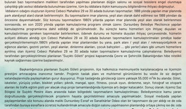 Dursunbey Belediyesi o iddia ve suçlamalara belgelerle yanıt verdi