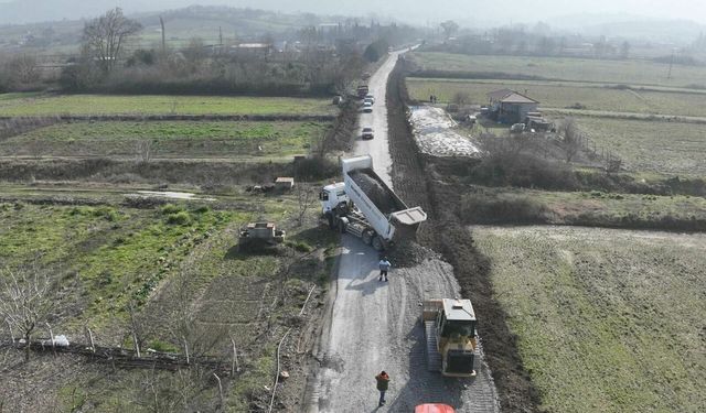 Büyükşehir Belediyesi o yolu genişletiyor