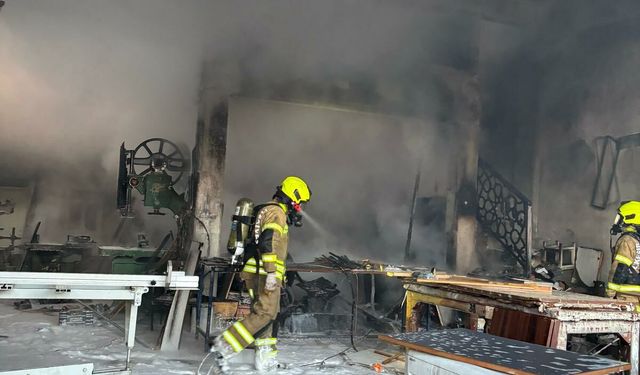Gönen Sanayi Sitesi'nde Korkunç Yangın!