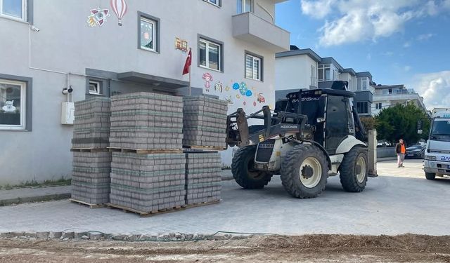 Bandırma sokaklarında parke taşı seferberliği