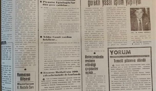 21 Nisan 1989 Cuma: Haber uydurmadır yasal işlem yapılıyor