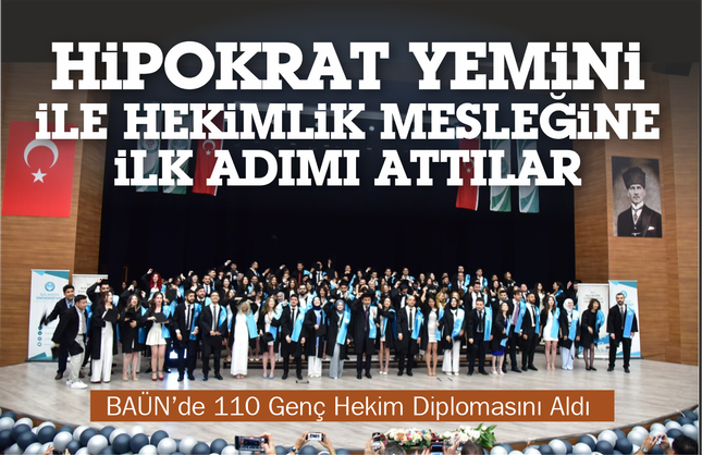 BAÜN’lü Genç Hekimler Mesleğe Uğurlandı
