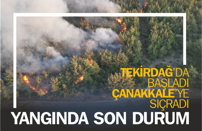 Şarköy Yangını 18. Saatinde: 21 Hava Aracıyla Müdahale Yeniden Başladı