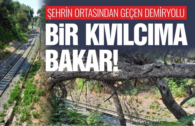 Şehrin ortasından geçen demiryolu: Bir kıvılcıma bakar durumda!