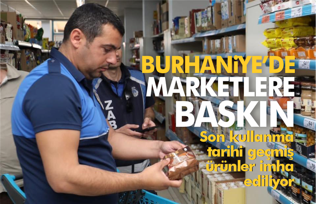Burhaniye’de Son Kullanma Tarihi Geçmiş Gıdalar İmha Ediliyor