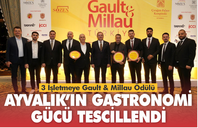 Ayvalık’tan 3 İşletmeye Gault & Millau Ödülü