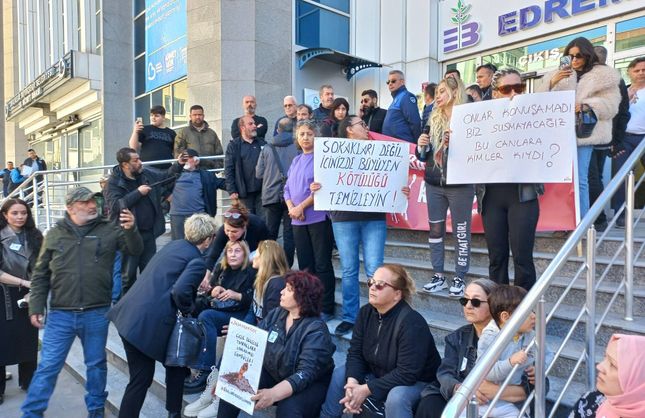Edremit'teki hayvan katliamlarına protesto! Köpekler, kediler, şimdi de at kafaları!